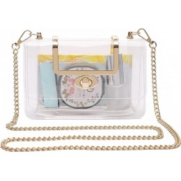 Fashion Clear Purse Stadium Approved For Women Small Clear Crossbody Bag Cute See Through Clutch Mini Shoulder Bag