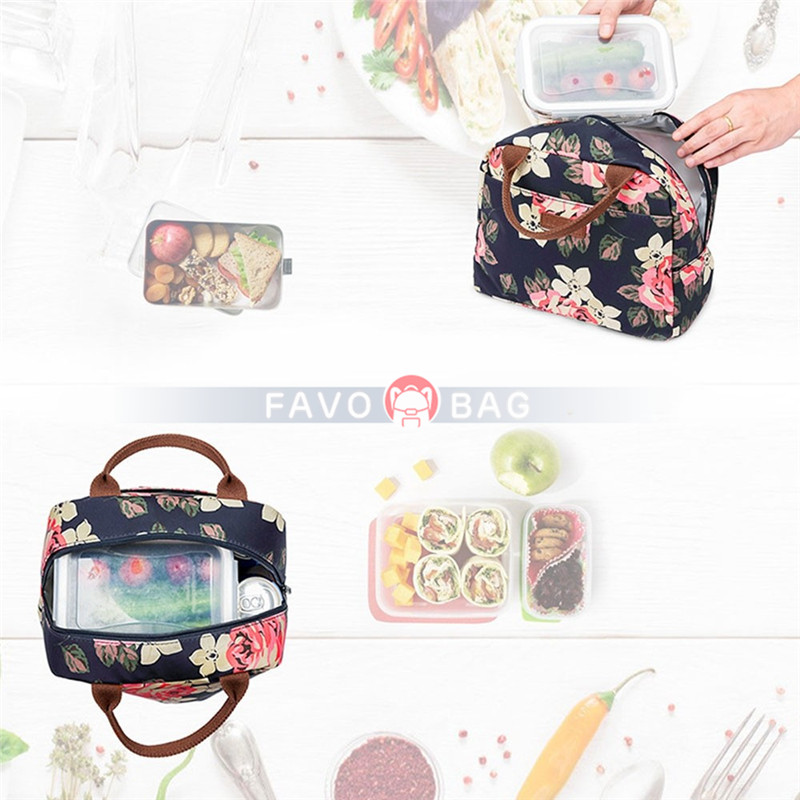 LOKASS Lunch Bag Cooler Bag Women Tote Bag Insulated Lunch Box Water-Resistant Thermal Lunch Bag Soft Leak Proof Liner Lunch Bags for women/Picnic/Boa