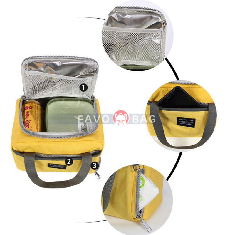 Reusable Lunch Box for School & Commute Portable Insulated Cooler Lunch Bag 