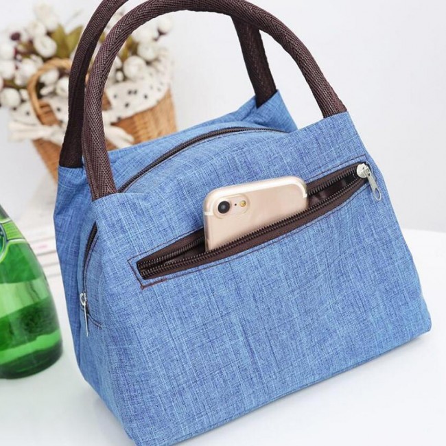 Large Canvas Lunch Bag for School Women Washable L...