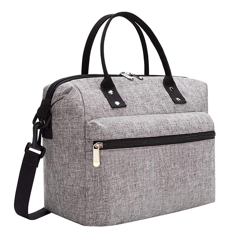 Insulated Lunch Tote Bag With Adjustable & Removable Shoulder Strap