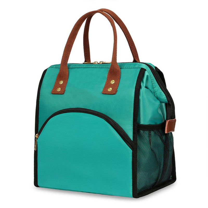 Insulated Lunch Box Wide-Open Lunch Tote Bag