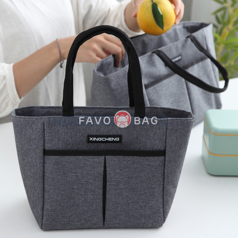 Lunch Box With Front Pocket For Office Work Picnic Shopping