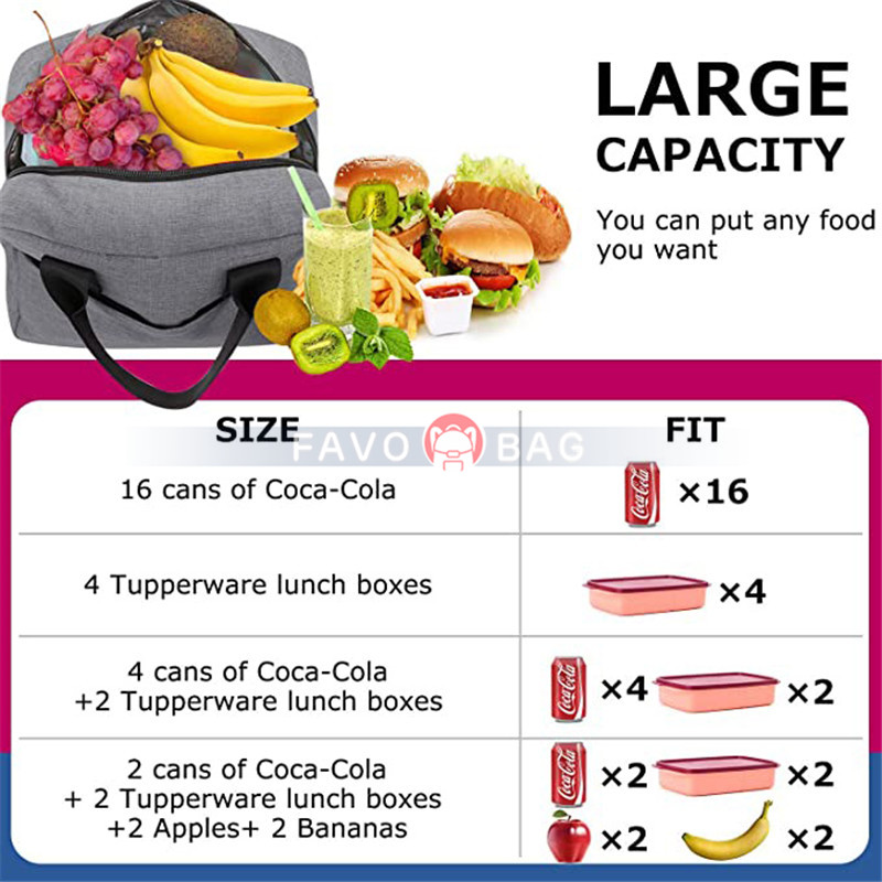 Insulated Lunch Bags Large Box For Work Adult Reusable Lunch Boxes Cooler Tote