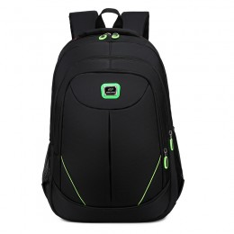 Green Backpack For High School Teens Slim Anti-Theft Travel Bag With Usb Charging Port