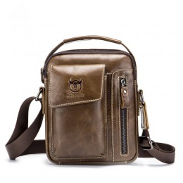 Brown Men'S Small Shoulder Bag Retro Lightweight Everyday Satchel Bag