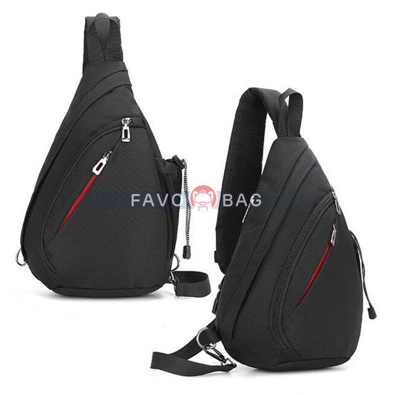 Black Sling Bag Crossbody Shoulder Chest Backpack