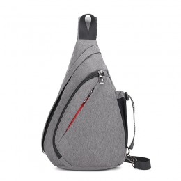 Grey Sling Bag Crossbody Shoulder Chest Backpack