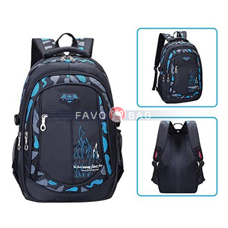 Camo Waterproof Primary School Backpack Bookbag for Teenage Boys Camouflage Schoolbag
