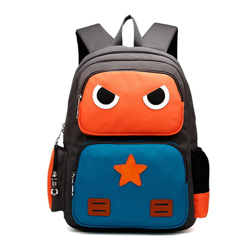 Cartoon Robot School Backpack Book Bag Travel Daypack for Men Women