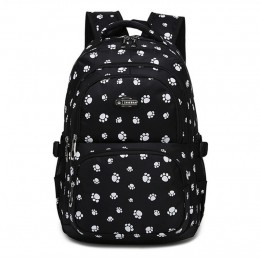 Dog Paw Prints Primary School Backpack Junior Schoolbag Bookbag for Teens Girls