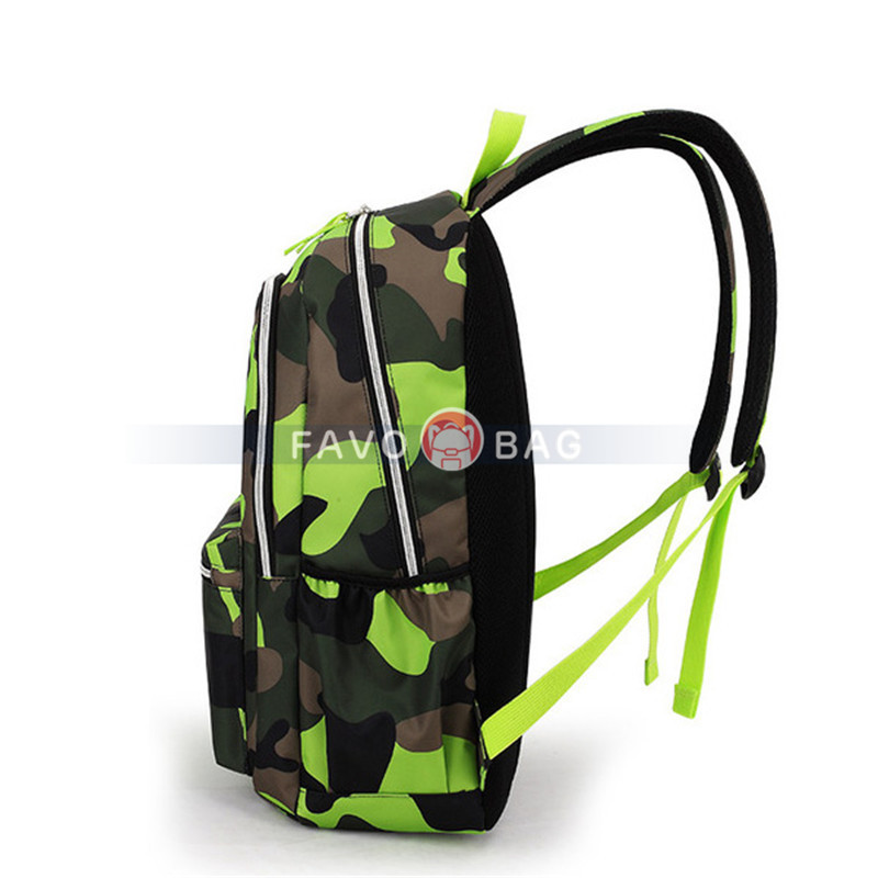 Camouflage Prints Backpack Primary School Bag Elementary Students Boys Book Bag