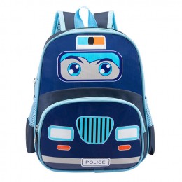 Kids Toddler Backpack with Police Car pattern for Preschool Daycare and Kindergarten Boys