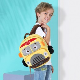 10" Car Preschool Bag Plush Cartoon Bookbag for Little Boys Girls Kids