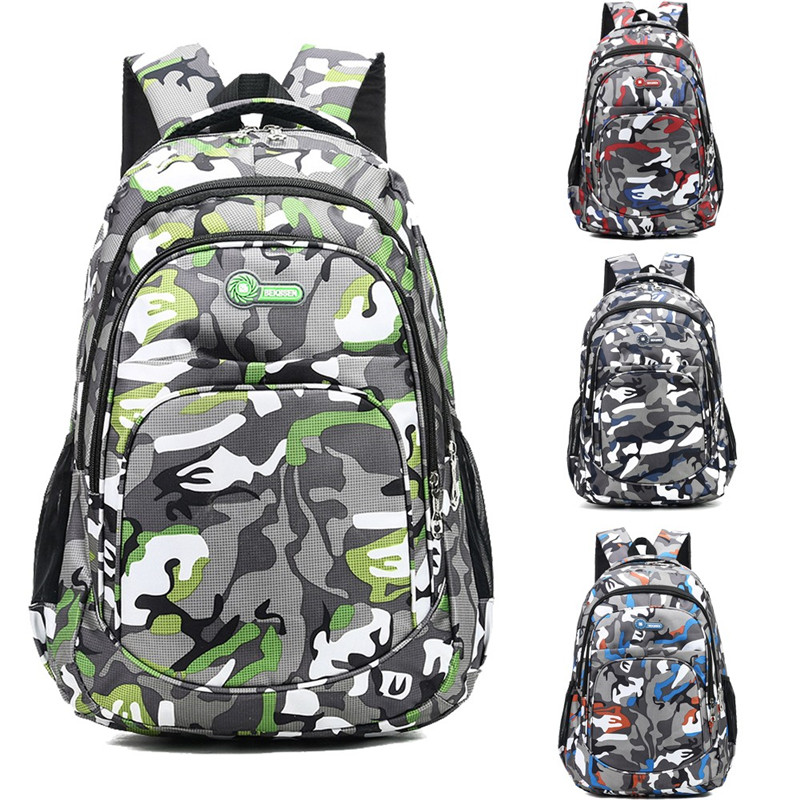 Teens' Unique Camouflage Large Capacity Waterproof Travel Camping Backpack