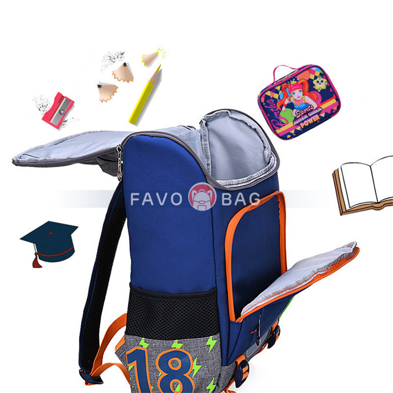 Kids' Ultralight Space Reflective Backpack for Primary School