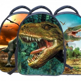 Kids' Lovely 14" Cartoon Dinosaur Printed Backpack with Adjustable Strapes