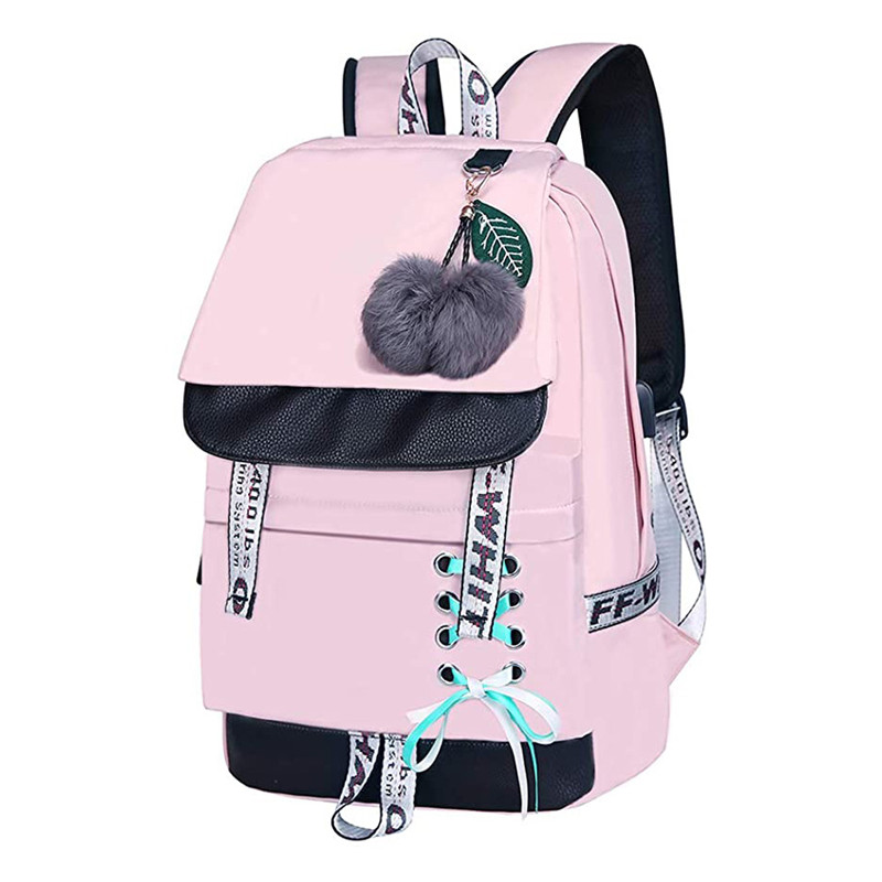 Backpacks for School Girls Bookbags Set Handbag Purse Pink Backpack