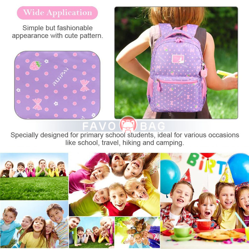 Kids School Bags 1-6 Grade School Backpacks Girls Waterproof Primary  Student