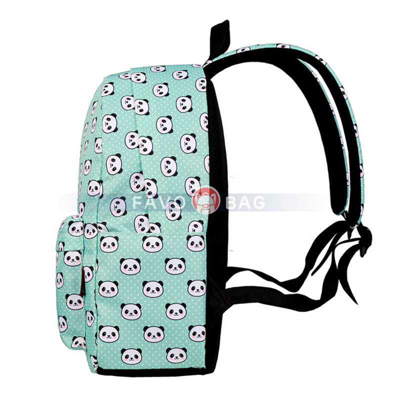 Lightweight Panda Printed Bookbags School Backpacks For Kids