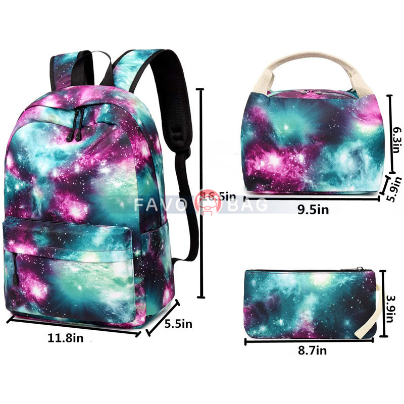School Backpack Teens Girls Boys Kids School Bags With Lunch Bag Pencil Pouch