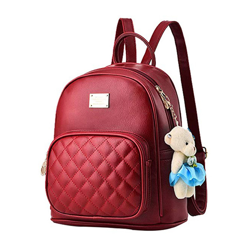 Leather Backpack School Bags Casual Travel Daypacks For Girls