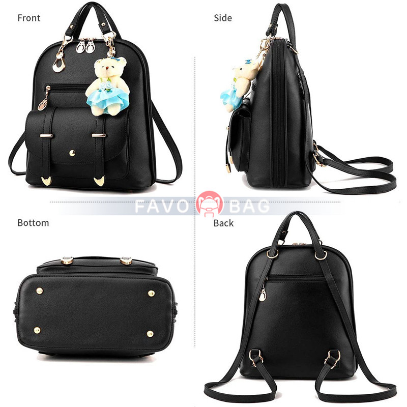 Backpack Purse for Women Large Capacity Leather Shoulder Bags