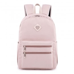 Sweet Candy Color Large Capacity Double Zippers Design Backpack for Teens