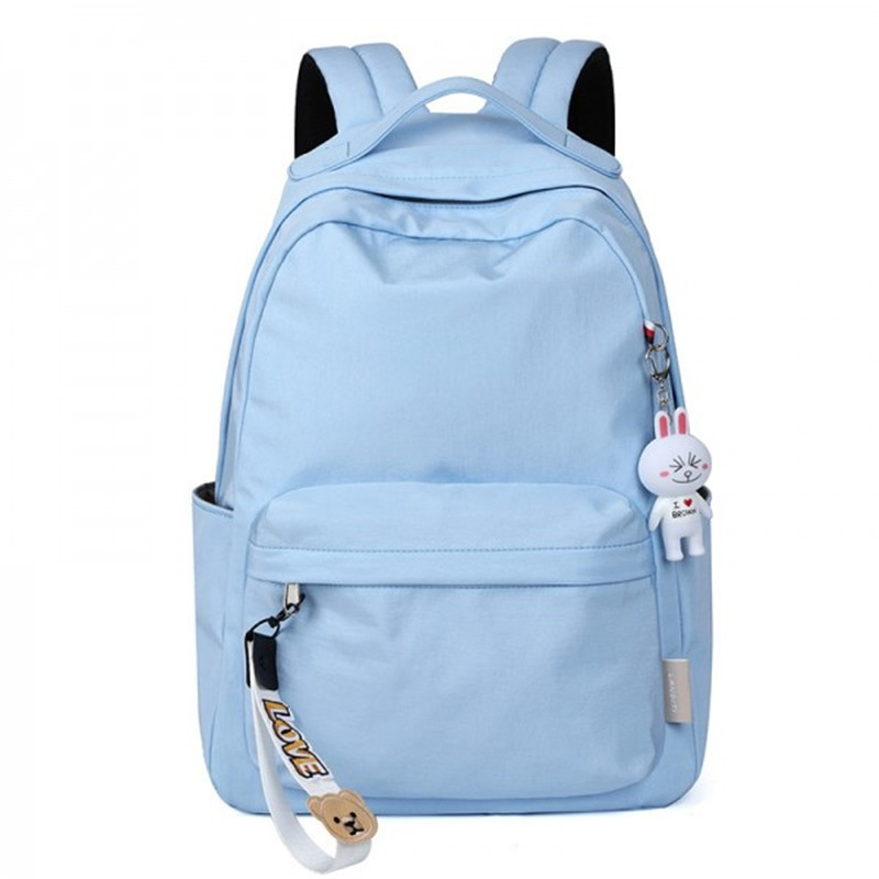 basic sporty candy color teens girls travel school backpack book bag ...