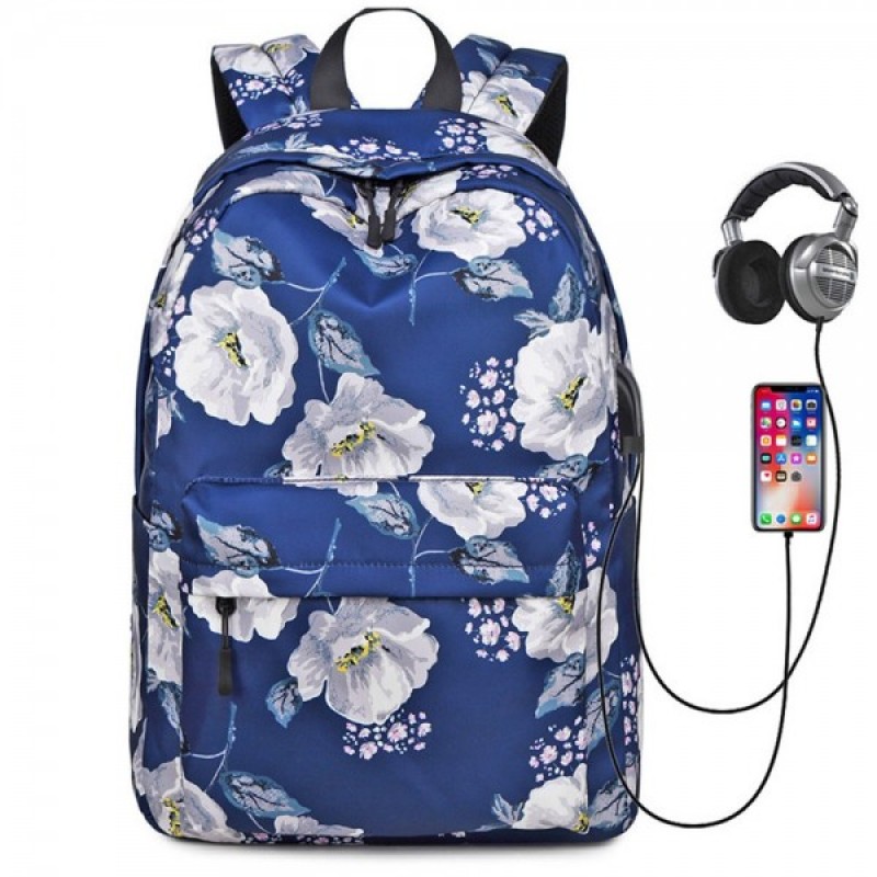 Flower Print Teen Book Bag