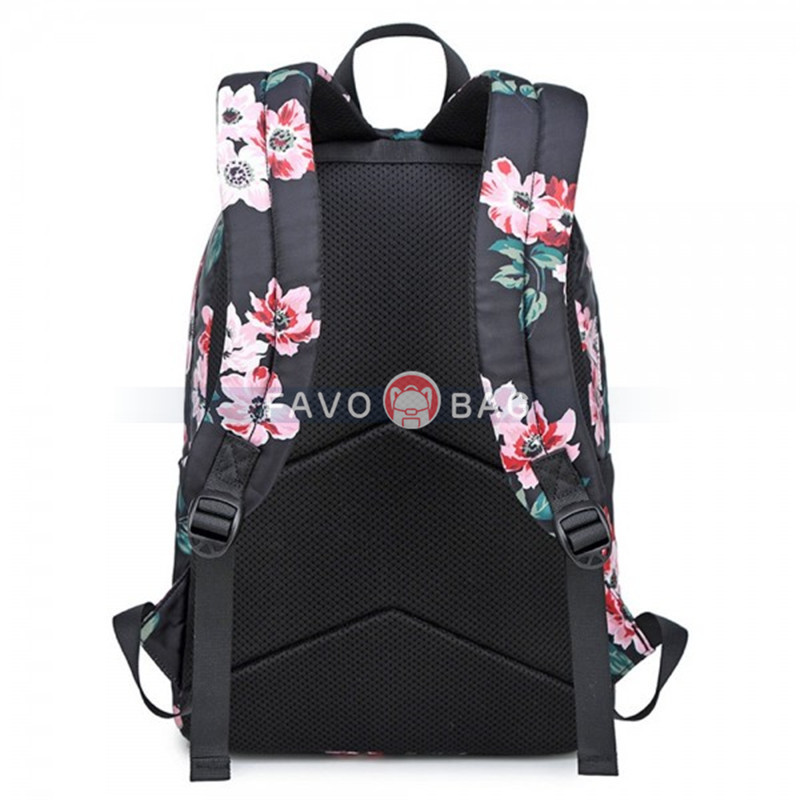 Flower Print Teen Book Bag