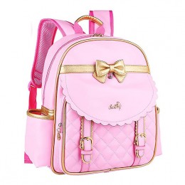 Children Princess Waterproof Pu Backpack For Elementary School Girls