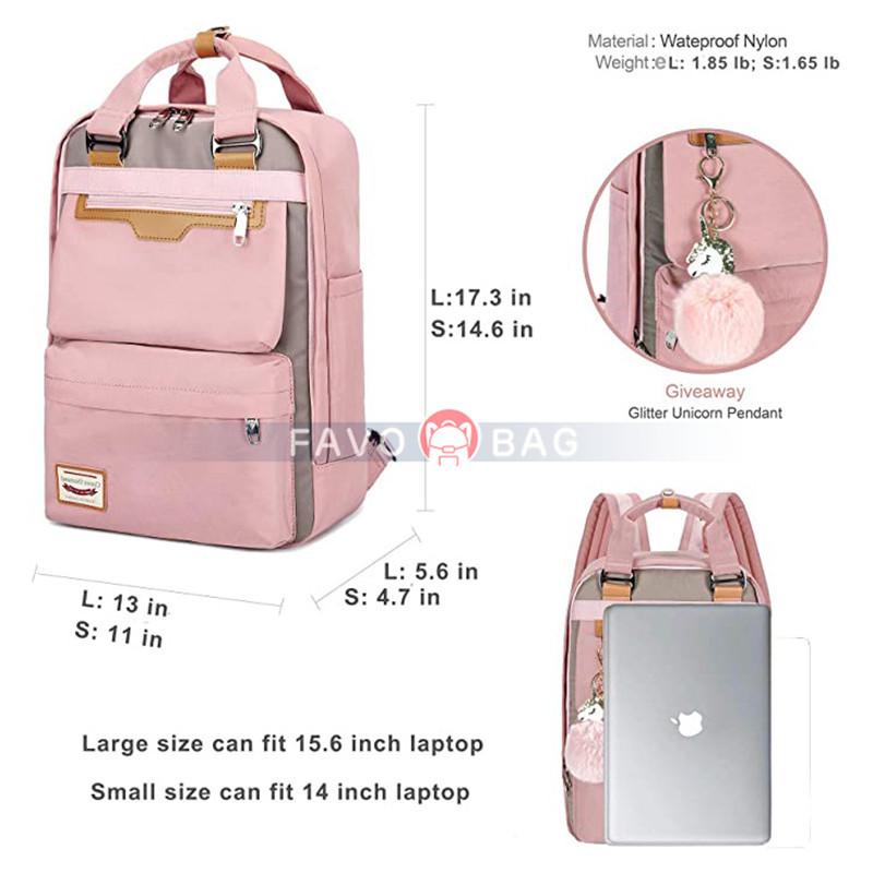 Backpack Purse For Women Waterproof Girls Bookbags Elementary School College Laptop Bag