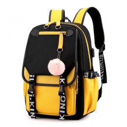 Girl Backpack School Bag With Usb Charging And Headphone Port 