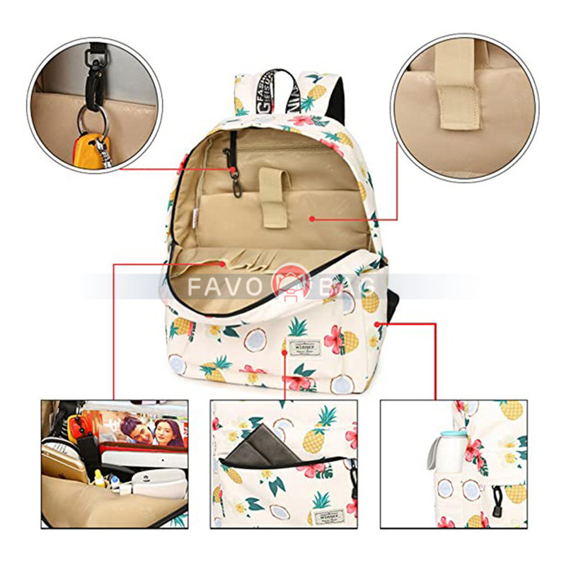 Kid Child Girl Patterns Printed Backpack School Bag