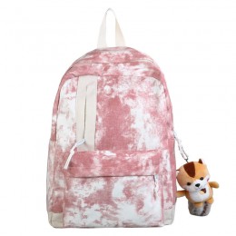 Unisex Canvas Zip Backpack School College Laptop Bag For Teens Girls Students