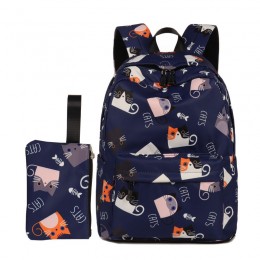 Cat School Backpack/Lightweight Kids Backpack  Cool Daypack For Teen Boys Girls