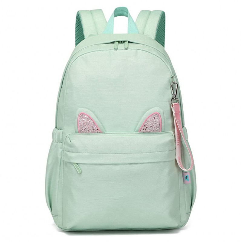 Girls Backpack Cat Ears Kid'S Casual Daypacks School Bag Lightweight