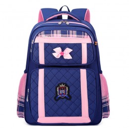 Orthopedic School Backpack Waterproof Children Bow School Bags Girls Kids Princess Primay