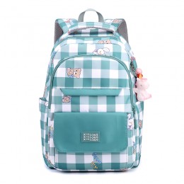 Plaid Backpack INS Style Fashion Schoolbag Middle School Student Girls Backpack