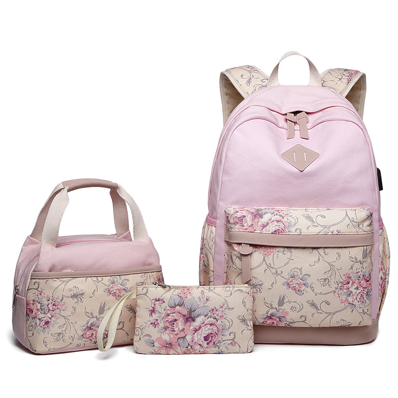 Girls Backpack With Lunch Bag School Backpacks for Teen Girls