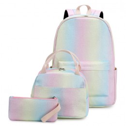 Lightweight Water Resistant Backpacks for Teen Girls School Backpack with Lunch Bag 