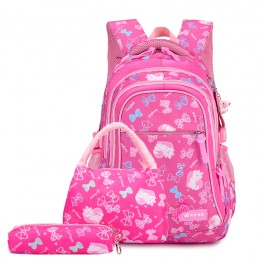 Kid Schoolbag Student Shoulder Bookbag Set 