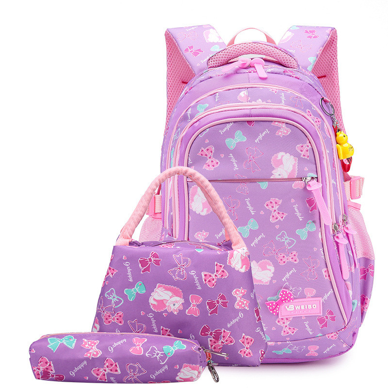 Kid Schoolbag Student Shoulder Bookbag Set 