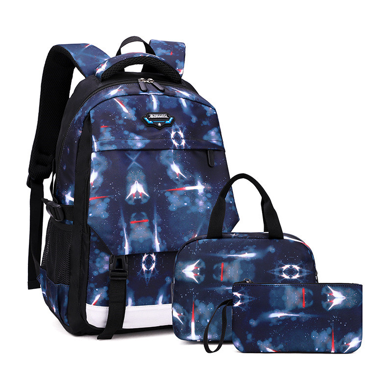 Junior High School And Elementary School Students'Schoolbags Breathable Lightweight And Large-Capacity Men'S Backpacks