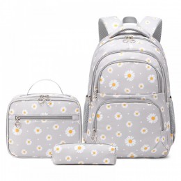 Daisy Bookbag School Backpack For Girls Large Capacity Kids Bags Wth Lunch Bag