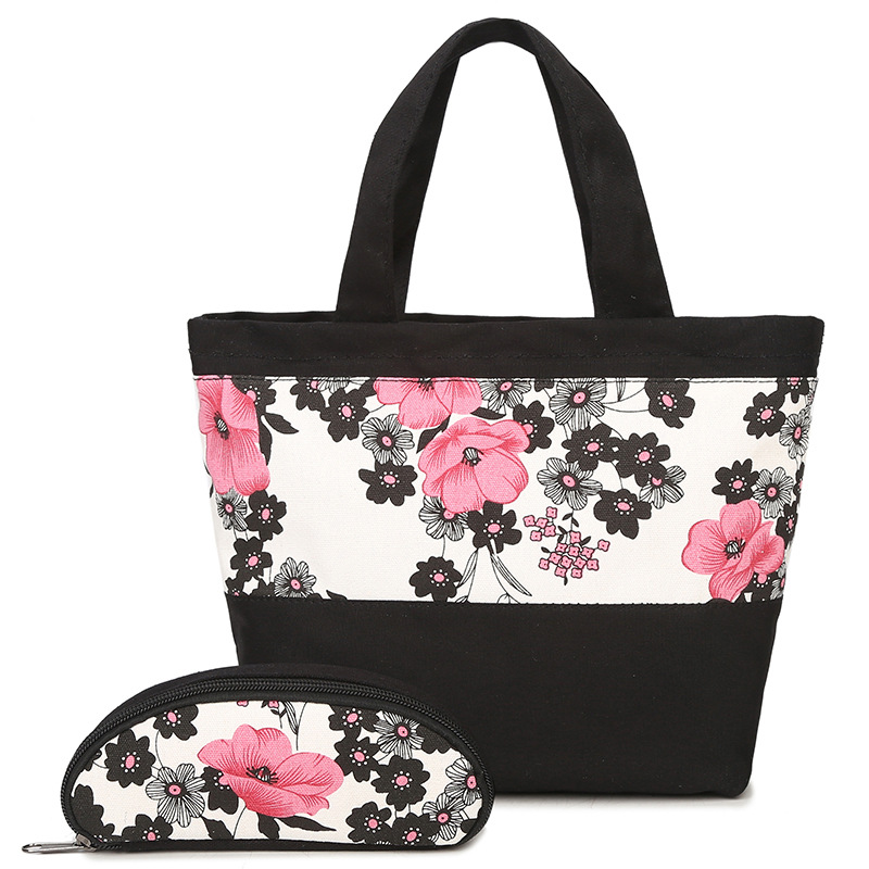 Floral Printed School Backpack Sets with Lunch Bag and Pencil Case