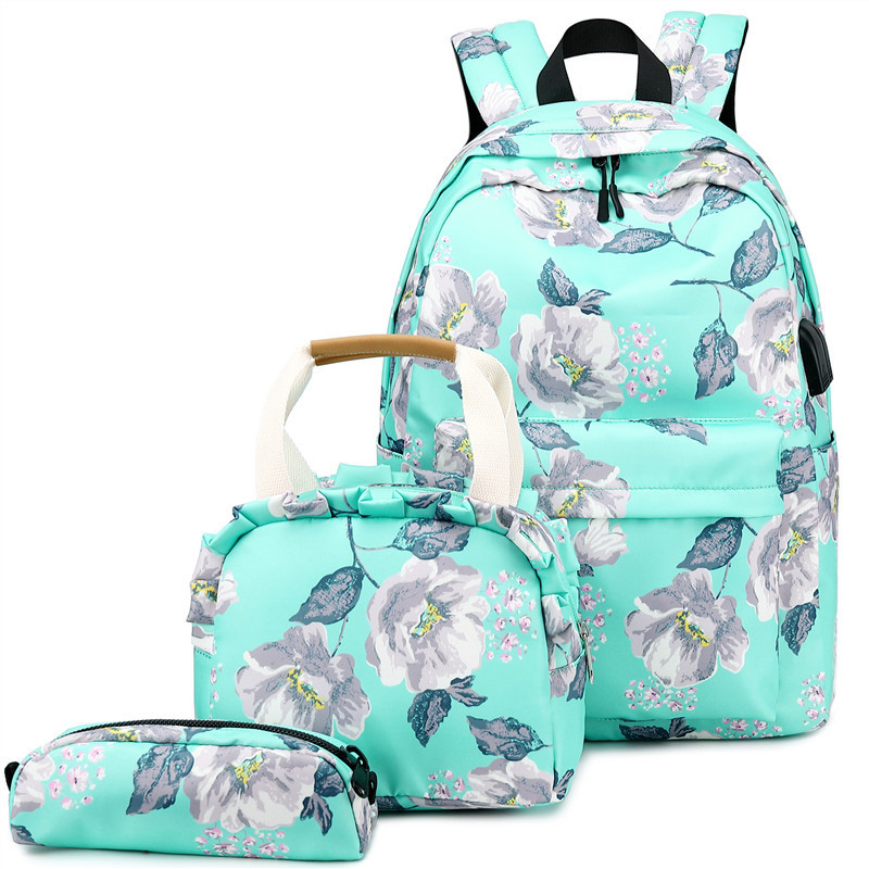 Nylon Female Student Small School Book Bags for Teen Girls Casual