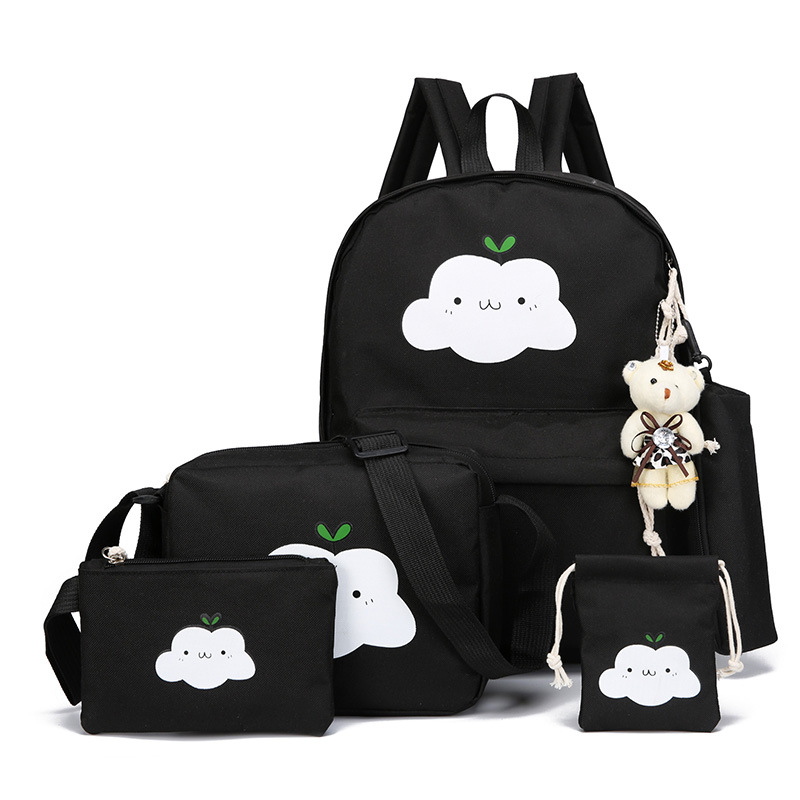 Clouds Printing Children School Bags Set For Girls Teenagers 5Pcs Backpacks Kids