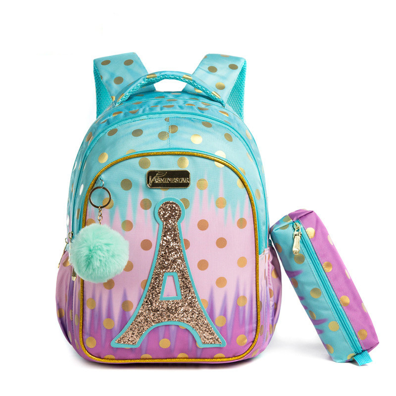 2021 School Bag Backpack For Kids Backpacks For School Teenagers Girls Sequin Tower School Bags For Girls